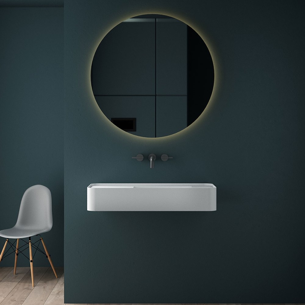 Раковина подвесная Vincea Solid Surface 80 Белый матовый — изображение 2