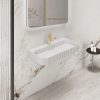 Раковина подвесная Vincea Solid Surface 75 Белый матовый